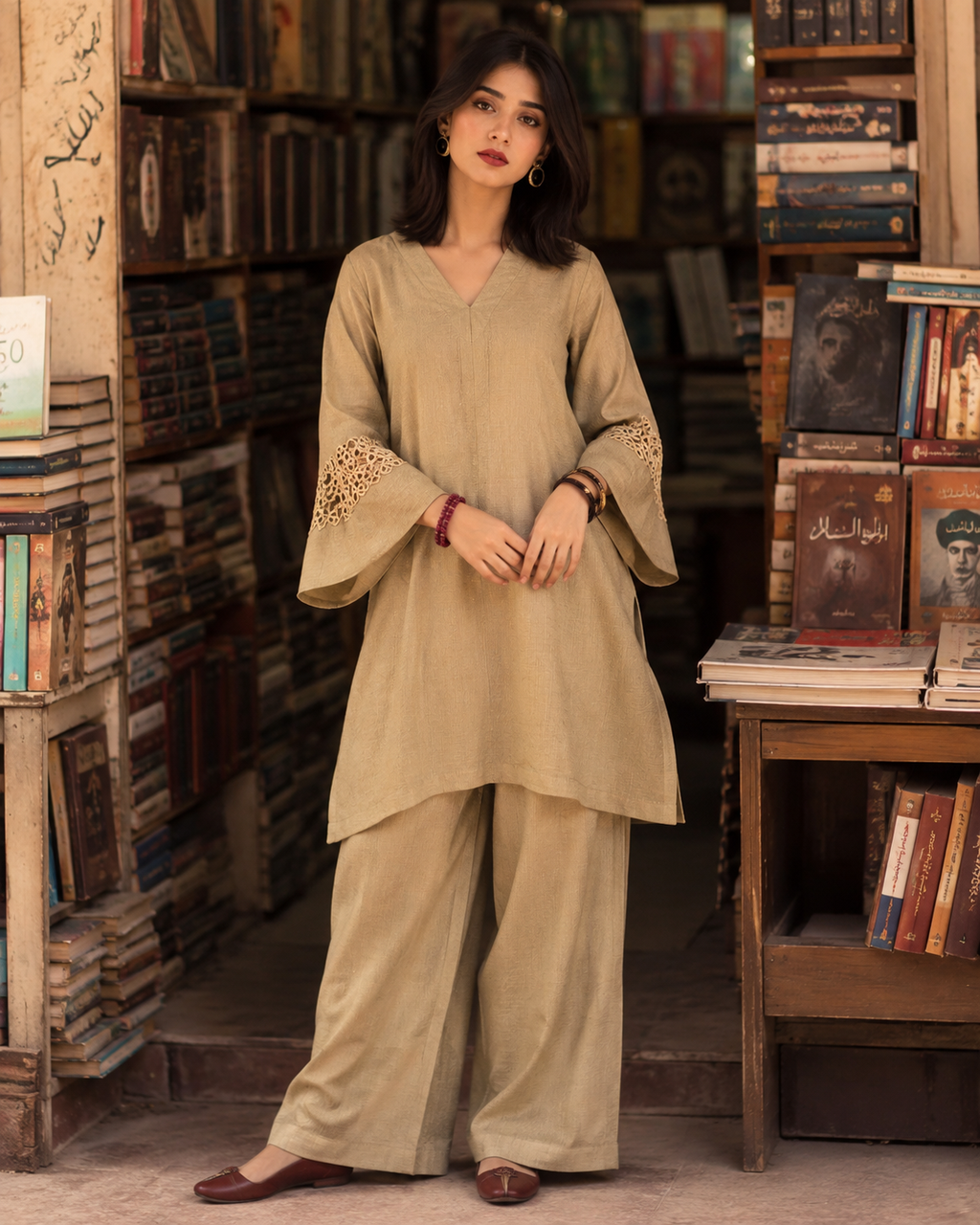 Thehrao — 2PC Ready-to-Wear Premium Dobby Cotton Co-ord Set