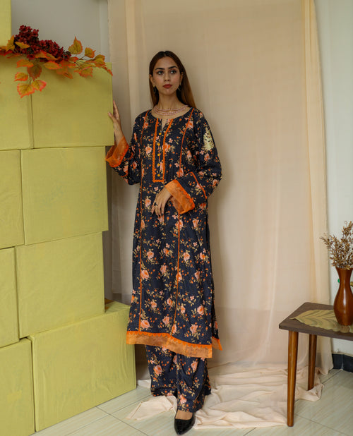 2PC Unstitched Premium Lawn Suit | 1-A-US-24 | Summer’24