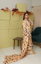 3 Piece - Unstitched Premium Poly Cotton Suit with Premium Silk Dupatta | 10-A-US-24 | Autumn’24