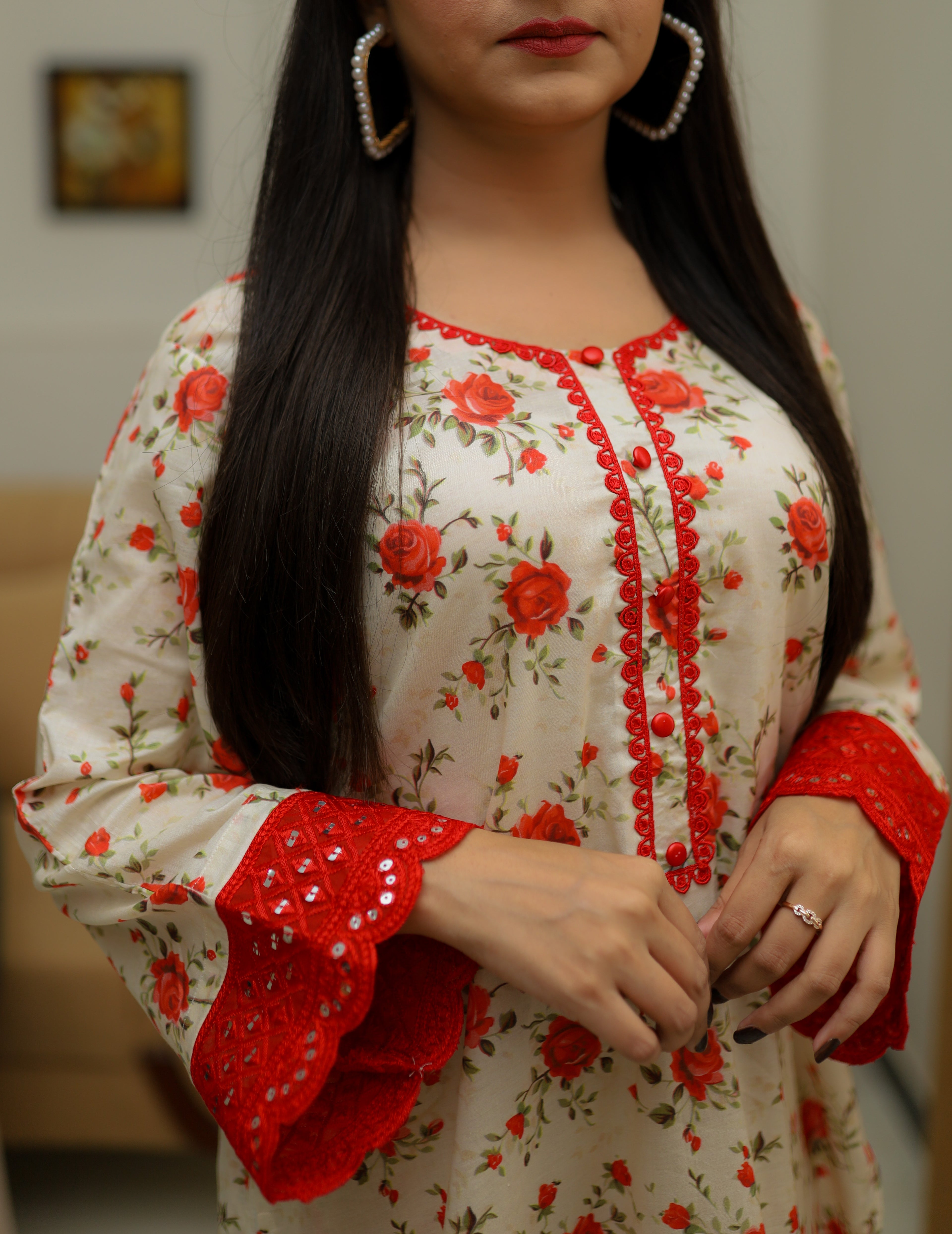 2 Piece - Unstitched Premium Lawn Suit | 2-A-US-24 | Summer’24