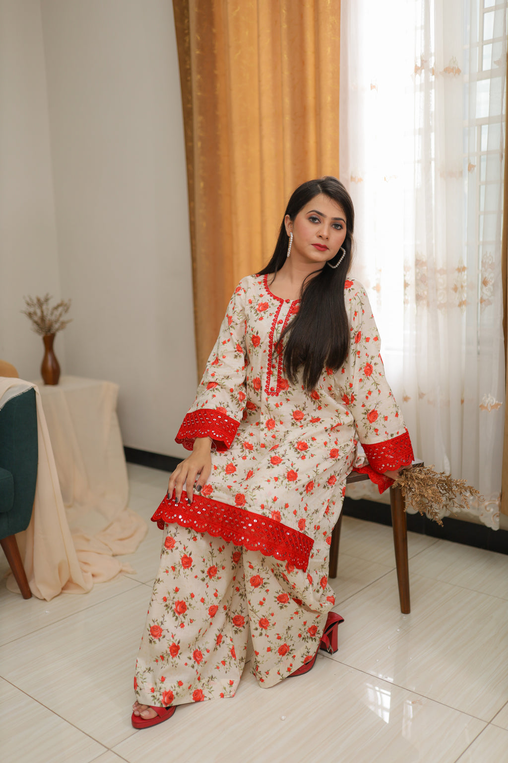 2 Piece - Unstitched Premium Lawn Suit | 2-A-US-24 | Summer’24