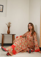 2 Piece - Unstitched Premium Lawn Suit | 4-A-US-24 | Summer’24