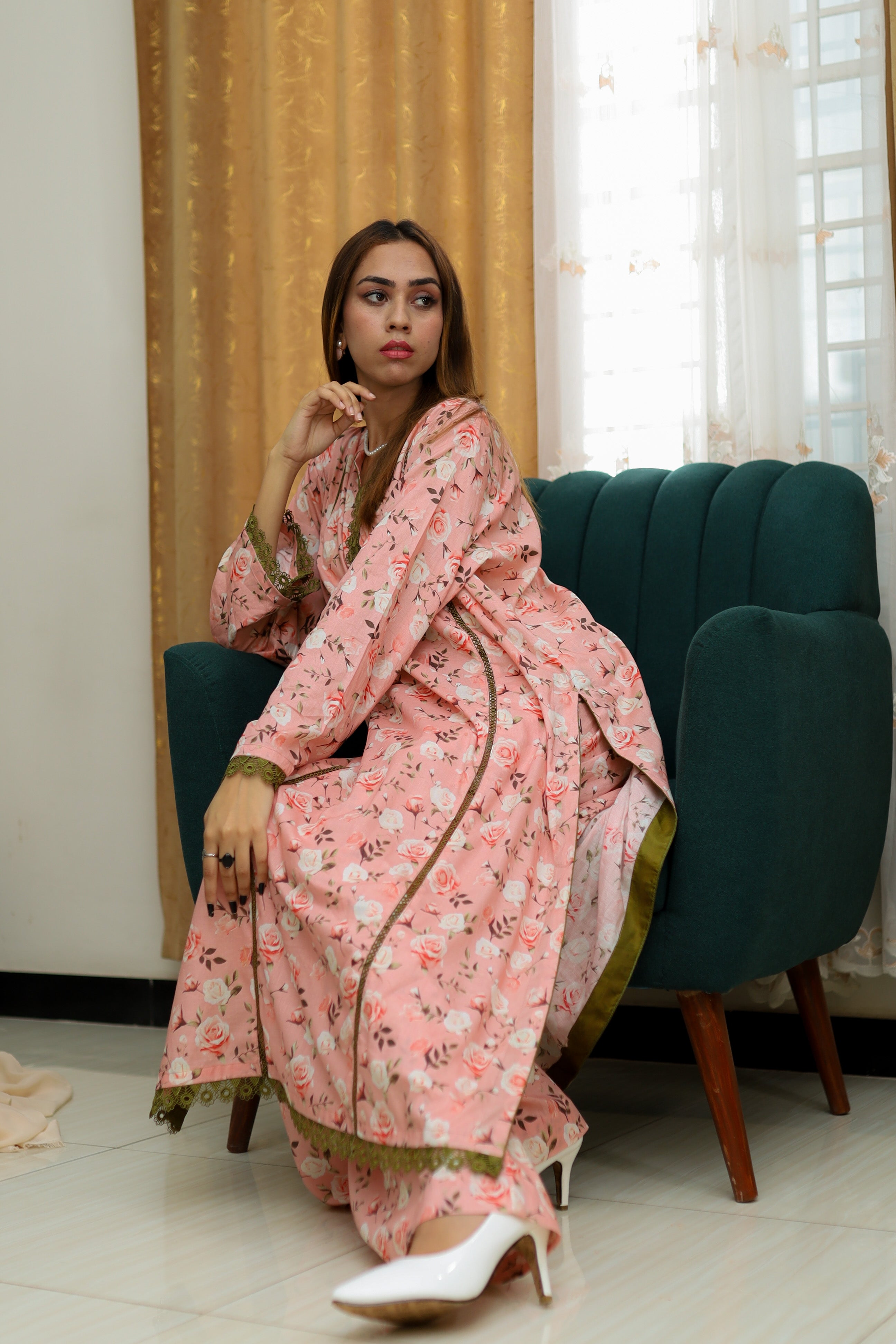 2 Piece - Unstitched Premium Lawn Suit | 6-A-US-24 | Summer’24