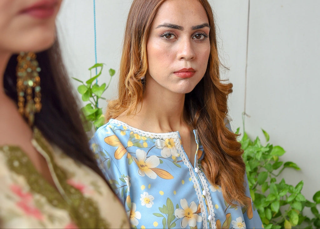 3 Piece - Unstitched Premium Poly Cotton Suit with Premium Silk Dupatta | 7-A-US-24 | Autumn’24