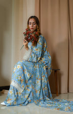 3 Piece - Unstitched Premium Poly Cotton Suit with Premium Silk Dupatta | 7-A-US-24 | Autumn’24