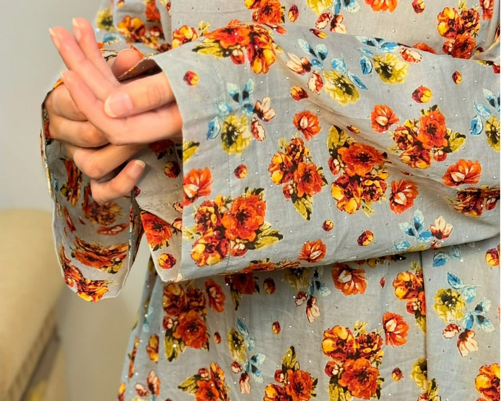 Stitched Premium Lawn Kaftan-Style Kurta | 2-A-S-25 | Summer’25