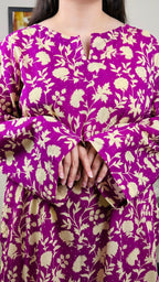 Stitched Premium Lawn Kaftan-Style Kurta | 4-A-S-25 | Summer’25