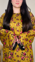 Stitched Premium Marina Fabric Kaftan-Style Kurta | 1-A-S-25 | Winter’25