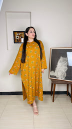 Stitched Premium Marina Fabric Kaftan-Style Kurta | 8-A-S-25 | Winter’25