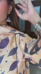 3 Piece - Unstitched Premium Poly Cotton Suit with Premium Silk Dupatta | 10-A-US-24 | Autumn’24