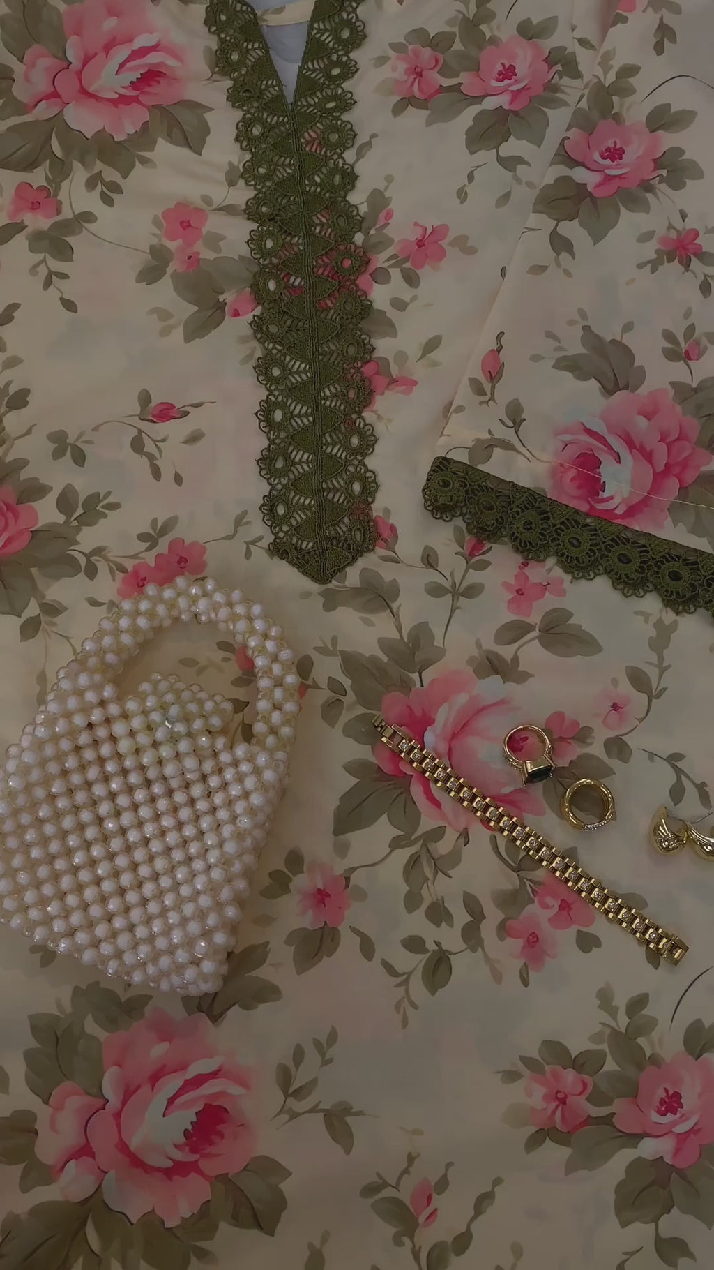 3 Piece - Unstitched Premium Poly Cotton Suit with Premium Silk Dupatta | 8-A-US-24 | Autumn’24